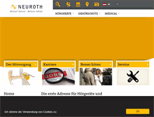 Tablet Screenshot of neuroth.at