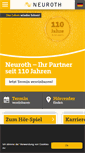 Mobile Screenshot of neuroth.de