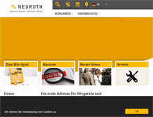 Tablet Screenshot of neuroth.de